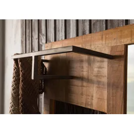 MASSIVMOEBEL24.DE Wandgarderobe Akazie 88 x 27 x 148 cm Braun