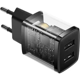 Baseus Compact Quick Charger 2x USB 10.5W (black)