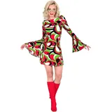 W WIDMANN MILANO Party Fashion - Kostüm Disco Style 70er Jahre, Kleid, Groovy, Dancing Queen, Hippie