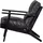 Woood Sessel Houston Leder 71 x 86 x 71 cm schwarz