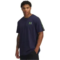 Under Armour Icon Heavyweight Taping Kurzarm-t-shirt - Midnight Navy