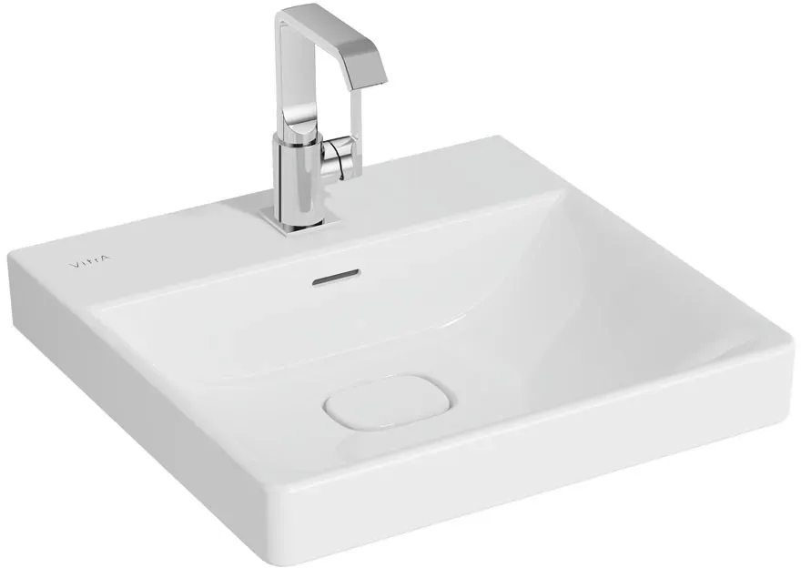 VitrA New Metropole Waschtisch wandgebunden rechteckig 50 x 47 cm mit Hahnloch,7525B403-7210 7525B403-7210