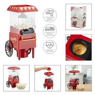 Cepewa Popcornmaschine Retro Heißluft Popcorn Maker Popcorngerät Nostalgie - NEU