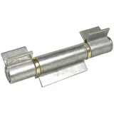 IBFM Anschweißband offen 3-teilig V-lappen Stahl blank; Stift 20 mm mit Messinring