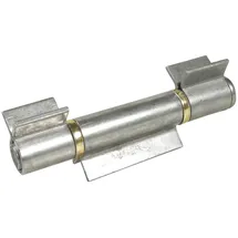 IBFM Anschweißband offen 3-teilig V-lappen Stahl blank; Stift 20 mm mit Messinring