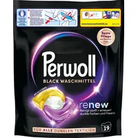 Perwoll Black All-in-1 Caps 19 WL Colorwaschmittel (19-St. Kapseln für dunkle Wäsche - mit Dreifach-Renew-Technologie)