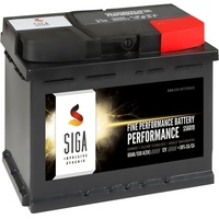 SIGA Autobatterie 12V 60Ah Starterbatterie statt 54Ah 55Ah 56Ah KFZ PKW Batterie