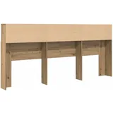 vidaXL Kopfteil Schrank mit Regal Artisan-Eiche 220 x 19 x 101,5 cm