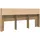 vidaXL Kopfteil Schrank mit Regal Artisan-Eiche 220 x 19 x 101,5 cm