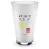 Mr. & Mrs. Panda Glas Toast Marmelade - Transparent - Geschenk, Latte Macchiato, Cappuccino, Premium Glas, Edles Matt-Design