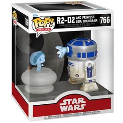 Funko - POP! - Star Wars - R2D2 with Leia Hologram Deluxe