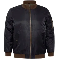 Bomberjacke BLEND "Bomberjacke BHOuterwear", Herren, Gr. 4XL, schwarz, Obermaterial: 100% Nylon NY., casual, regular fit, Jacken