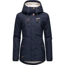 Ragwear Winterjacke "Monade", Damen, Gr. XXL (44), blau (marine), Obermaterial: 65% Polyester, 35% Baumwolle. Futter: 100% Polyester.