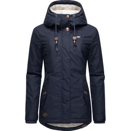 Ragwear Winterjacke "Monade", Damen, Gr. XXL (44), blau (marine), Obermaterial: 65% Polyester, 35% Baumwolle. Futter: 100% Polyester.