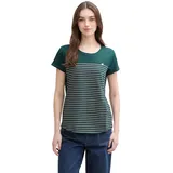 Tom Tailor T-Shirt - Rosa,Grün - XL