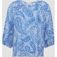S.Oliver - Strukturierte Relaxed-Fit-Bluse mit Raffungen und Raglanärmeln, Damen,