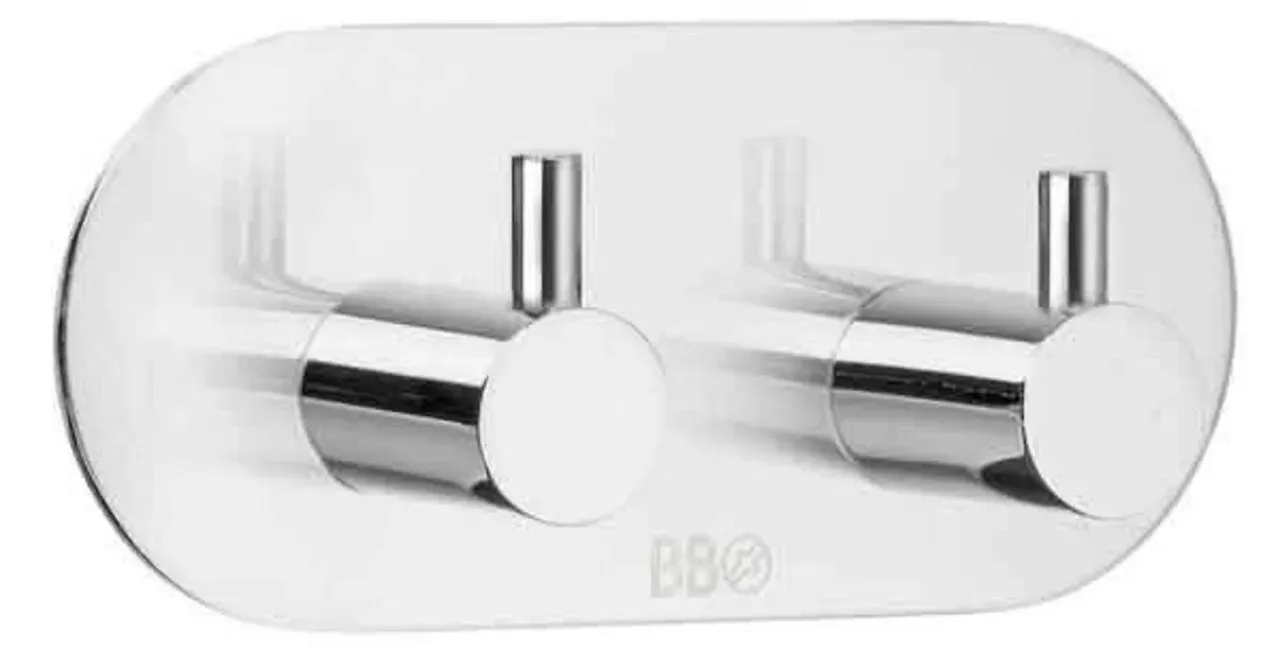 Beslagsboden Doppelhaken selbstklebend BK - B/H/T ca. 9.60x4.80x3.00