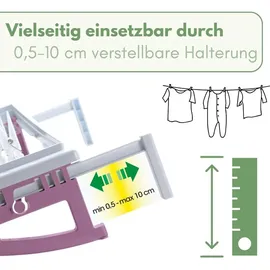 GarPet Heizungstrockner Heizkörper Badewanne Balkon Wäsche Trockner inkl Wäscheklammern
