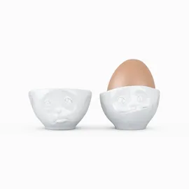 Fiftyeight PRODUCTS Eierbecher Set - Lecker in weiß