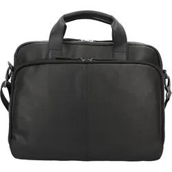 d&n Business Line Aktentasche Leder 38 cm Laptopfach schwarz
