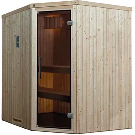 Weka Varberg 2 Element-Ecksauna ohne Ofen
