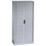 Californian Products CP-Möbel Rollladenschrank Omnispace, Metall, abschließbar, 80 x 134,5 x 42cm, lichtgrau