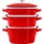 Staub Cocotte Kochtopfset 3-tlg. kirsch-rot