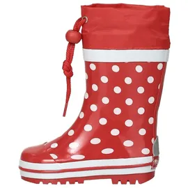 Playshoes Gummistiefel Rot/Punkte 32,5