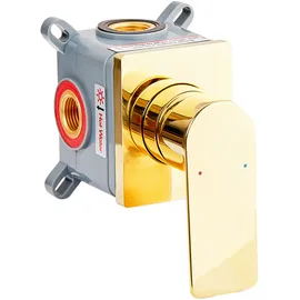 Beliani Aponwao Waschtischarmatur Einhebel Gold