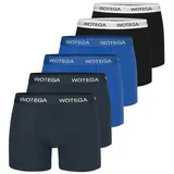 WOTEGA Boxershorts Joe blau M 6er Pack