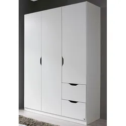 Kleiderschrank »Freising geräumiger Schrank Garderobe Schlafzimmerschrank«, (in 2 Breiten erhältlich TOP ANGEBOT !), mit Griffmulden und Schubkästen OTTO ́s Chois TOP PRODUKT, weiß, , 580855-0 B/H/T: 136 cm x 197 cm x 54 cm