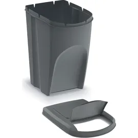 Prosperplast Sortibox Mülleimer Mülltrennsystem Abfalleimer Behälter 3x35L, Grau