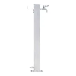 vidaXL Wassersäule für den Garten 100 cm Edelstahl Quadratisch