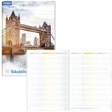 häfft® verlag Vokabelheft 3-spaltig Lineatur 53 liniert DIN A5 ohne Rand, 64 Blatt, 1 St.