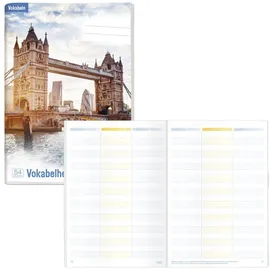 häfft® verlag Vokabelheft 3-spaltig Lineatur 53 liniert DIN A5 ohne Rand, 64 Blatt, 1 St.