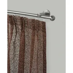 Gardinenstange GARESA "KUGEL", silber (edelstahlfarben), L:300cm Ø:16mm, Eisen, Gardinenstangen, Innenlauf-Vorhanggarnitur, verlängerbar, Kugel, edelstahl optik