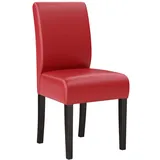 GGM Möbel Bistrostuhl Leder Rot 2er Set