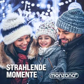 monzana Lichtervorhang LED 10 m Kaltweiß