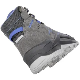 Lowa Kody Evo GTX Mid Junior (Veloursleder, wasserdicht) anthrazitgrau/blau Kinder