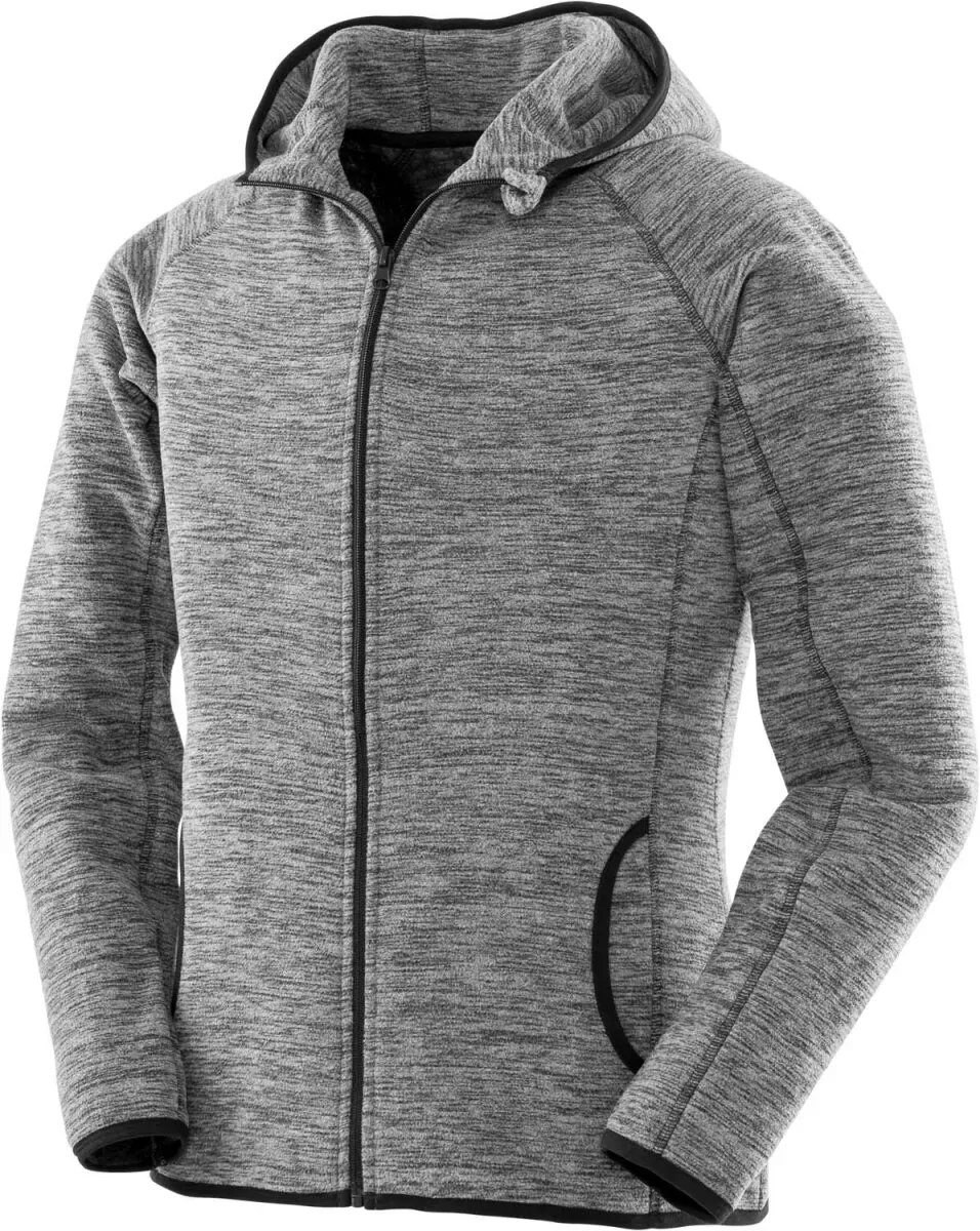 SPIRO Damen Microfleece Kapuzenjacke Fleece-Jacke S245F marl grey/black XS