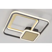 CASANOVA LED- Deckenleuchte Ylon (LBH 50x50x6 cm) gold