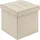 Woltu Sitzbank Faltbar Beige 37,5 x 37,5 x 38 cm