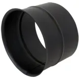 Bertrams ST-Pu Wandfutter 08WFE150 Ø 150 mm, einfach, 120 mm lang, 1 mm, pulverbeschichtet, schwarz
