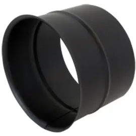 Bertrams ST-Pu Wandfutter 08WFE150 Ø 150 mm, einfach, 120 mm lang, 1 mm, pulverbeschichtet, schwarz