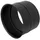 Bertrams ST-Pu Wandfutter 08WFE150 Ø 150 mm, einfach, 120 mm lang, 1 mm, pulverbeschichtet, schwarz