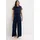 bonprix Jumpsuit aus softem Scuba mit kurzem Arm, figurumspielende Passform, weites Bein