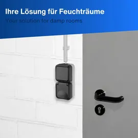 REV Ritter REV - AquaStorm, Feuchtraum Steckdose Aufputz mit Lichtschalter, IP55, senkrecht, 230V, 16A, anthrazit