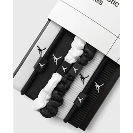 Jordan 8er Pack NIKE Jordan Elastic Sport Mixed Width Haargummis 127 - white/black/black