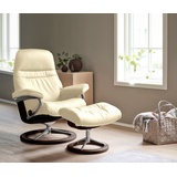 Stressless Relaxsessel STRESSLESS Sunrise Sessel Gr. Leder PALOMA, Rela x funktion-Drehfunktion-PlusTMSystem-Gleitsystem-BalanceAdaptTM, B/H/T: 83 cm x 105 cm x 74 cm, beige (vanilla paloma) Lesesessel und Relaxsessel