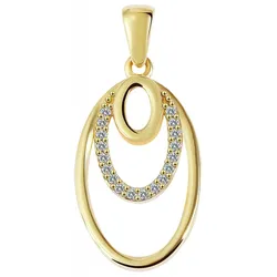 Ketten-Anhänger ADELIA ́S "Neuheit 2025 - trendiger Schmuck Anhänger aus 333 Gold", gold, Schmuckanhänger, Damen, Gelbgold 333
